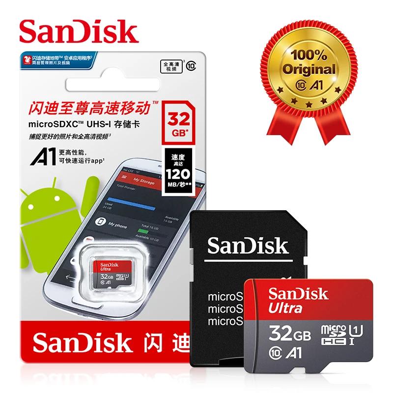 SanDisk Ʈ  ޸ ī, ũ SD ī, TF ī, 32GB, 32GB, A1 Ʈ Ŭ 10, 4K HD  
